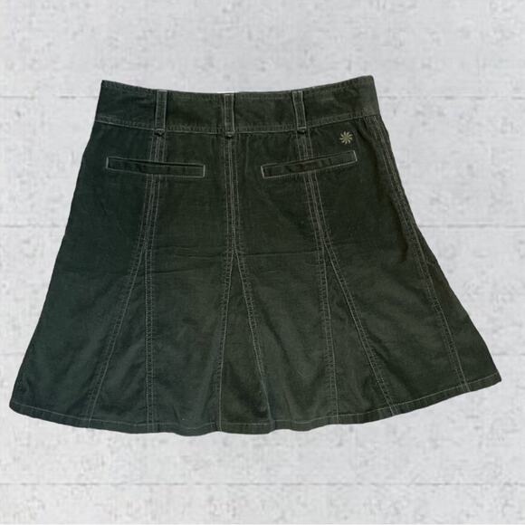 Athleta Whenever Corduroy Skirts Dark Green Size 2 Academia Preppy School Girl - Picture 2 of 11